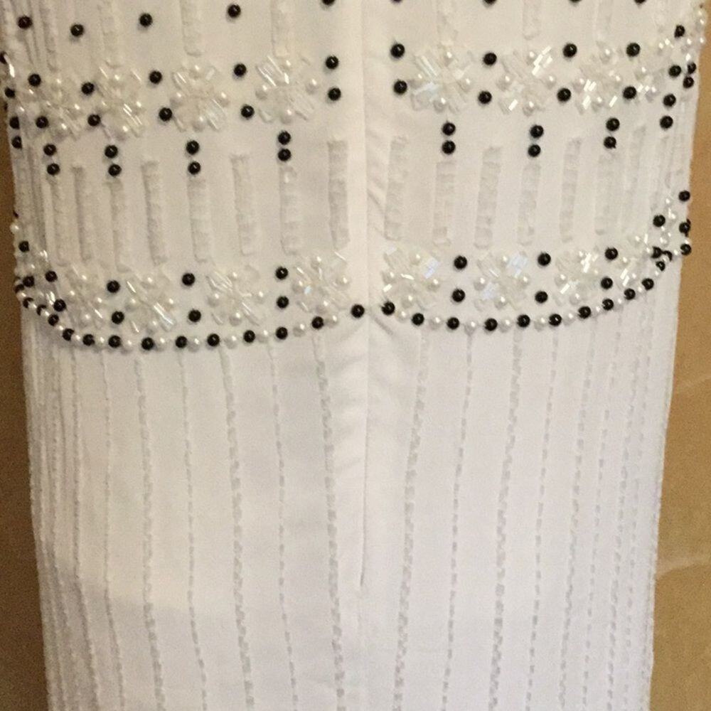 French Connection Sleeveless A-Line Dress beaded - Picture 7 of 9